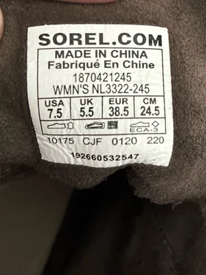 Sorel Women’s Evie Lace Boot Waterproof Leather Suede Size 7.5 Major Brown thumbnail 2