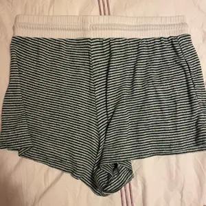 Stars Above Green and White Striped Pajama Shorts thumbnail 3