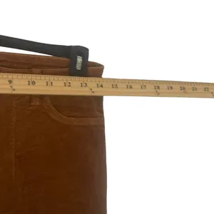 Women's‎ Size 28 Corduroy Zip Up Hippie Boho Tan Skinny Pants thumbnail 6