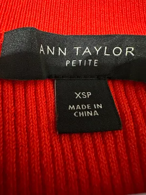 Ann Taylor Petite Red Knit Sweater Vest  thumbnail 4