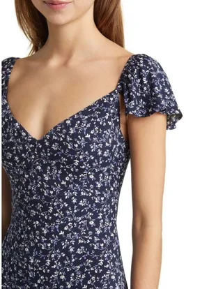 New! Baxley Midi Dress Dark Blue thumbnail 4
