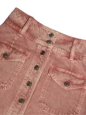 SÉZANE Bettie Denim Mini Skirt, Pink, FR34/US2 thumbnail 4