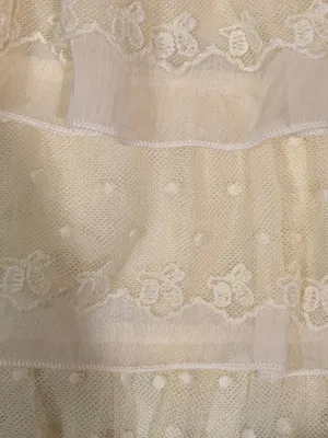Rue21 Cream Ruffled Lace Skater Skirt thumbnail 2