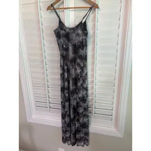 No Boundaries Black Tie Dye Mesh Maxi Dress‎ Size Medium thumbnail 2