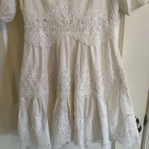 Endless Rose‎ Lace Trim Puff Sleeve Minidress White Sz S Coquette Cottage Core thumbnail 7