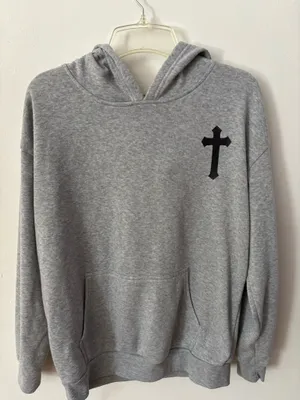 Vintage Y2k Cross Hoodie thumbnail 1