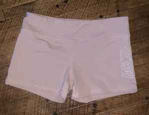 IAB MFA blush pink athletic no ride M workout booty shorts thumbnail 1