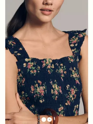 Anthropologie The Peregrine Square-Neck Mini Dress thumbnail 4