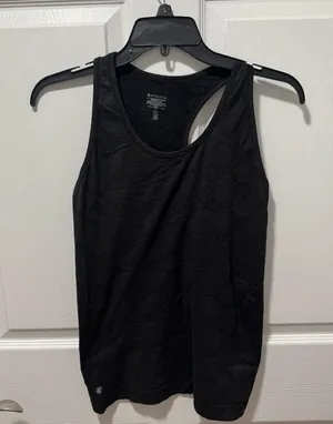 Athleta Black Tank Top with Racerback Design thumbnail 1