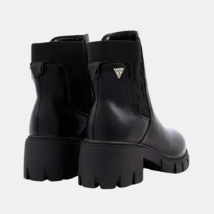 Guess Keva Booties Lugged Sole Chelsea Boots in Black thumbnail 3