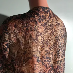 Liz Claiborne Sheer Button-Up Blouse SZ MD thumbnail 6