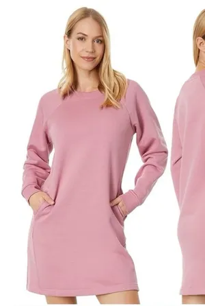 Pact Courtside Desert Rose‎ Long Sleeve Sweatshirt Dress Size large thumbnail 1