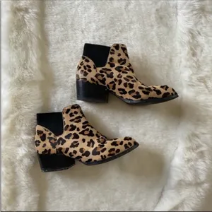 Steve Madden Animal Print Calf Hair Heeled Booties thumbnail 2