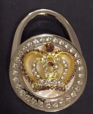 💐🔵Crown Foldable Handbag Hook thumbnail 1