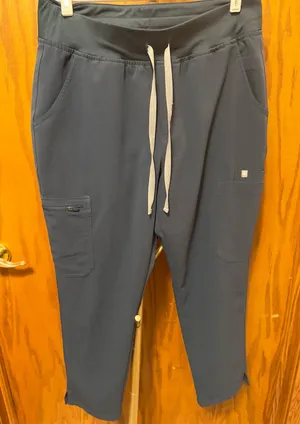 FIGS Technical Collection Women's Kade Scrub Pants Size‎ L Navy Blue Drawstring thumbnail 1