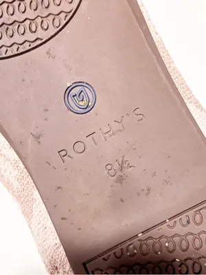 Rothy’s Retired Lily Cream Loafer Fabric Round Toe Ballet Flat Size 8.5 thumbnail 6