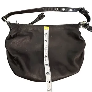 Coach Vintage Black/Brown Leather Mini Shoulder Bag thumbnail 14