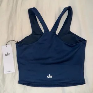 Alo Yoga airbrush real bra tank navy thumbnail 4