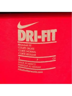 Nike Dri-FIT Red V-Neck Short Sleeve‎ Shirt thumbnail 4