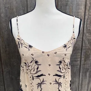 EUC Forever 21 Cream Slip Midi Dress Spaghetti Strap Cocktail Size 2 Whimsical thumbnail 2