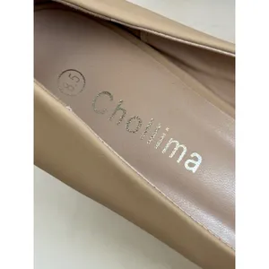 Chollima Womens Pointed Toe Block Heel Pumps Beige Tan Size 8.5 Business Dressy‎ thumbnail 2