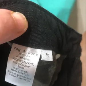 Rag & Bone Size 32 Maya High Rise ankle slim jean in black thumbnail 10