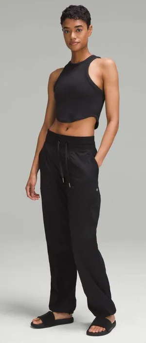 Lululemon Hold Tight Cropped Tank Top Ribbed Black Size 2 thumbnail 1