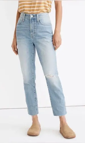 Madewell The Curvy Perfect Vintage Jean in Coney Wash- Size 26 thumbnail 1