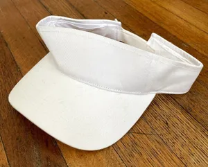 White visor cap tennis sport running outside casual‎ protection OS thumbnail 1