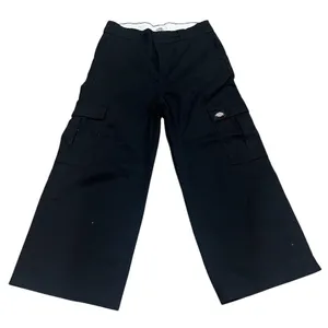 Dickies Cargo Pants Womens Size 8 Black Wide-Leg High Rise Utility thumbnail 3