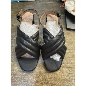 New LINEA PAOLO Size 8 ISABEL Strappy Crossover Sandals‎ Heels Shoes thumbnail 3