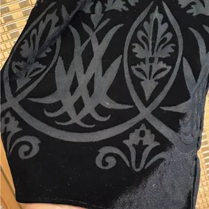 The Limited Peony Burnout oylong black velvet embroidered tunic style blouse top thumbnail 7