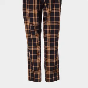 Wilfred Darontal Yellow Brown Plaid Trousers Straight Leg Size 2 Academia Preppy thumbnail 7