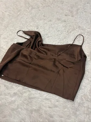 Abercrombie Brown Satin Slip tank top thumbnail 3