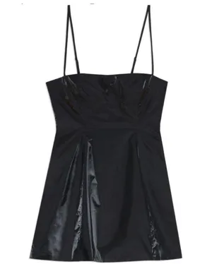 Danielle Bernstein x Macy’s Fit & Flare Mini Dress w/Pockets in Black, Size 16 NWT $89 thumbnail 3