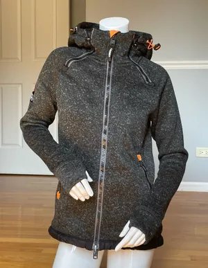 Superdry Mountain Storm Team Fuji Jacket Men’s S Gray StormDouble Ziphood thumbnail 1