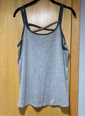 RBX Gray Strappy Tank Top - Size Large thumbnail 1