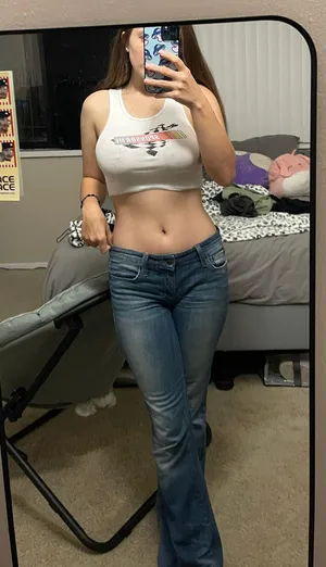 Revice Denim crop top thumbnail 1