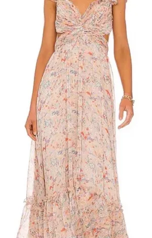 Primrose Dress in Peach Multi NWT Floral thumbnail 1