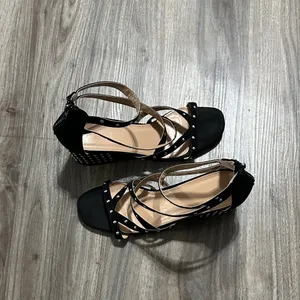 Chic Black Studded Women's Heels Size 10 thumbnail 7