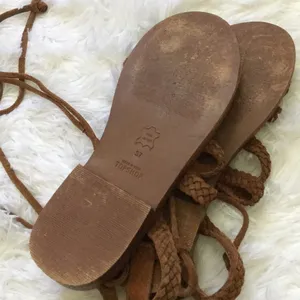 Topshop brown lace up sandals thumbnail 5