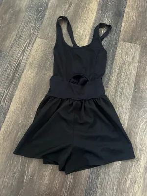 SheIn black cutout romper thumbnail 1
