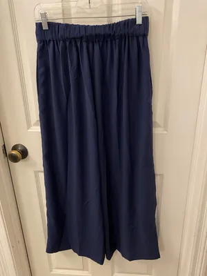 Madewell Dark Navy Wide-Leg Pants thumbnail 4