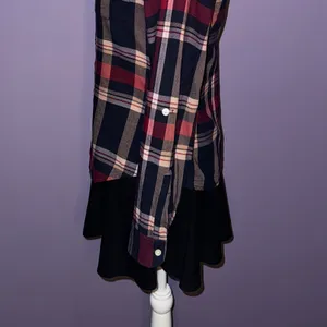 NEW Lucky Brand Navy Blue Plaid Button Up Shirt thumbnail 9