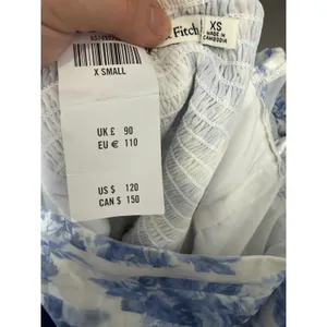 Abercrombie & Fitch The A&F Emerson Angel Sleeve Midi Dress Size XS NWT Blue thumbnail 6