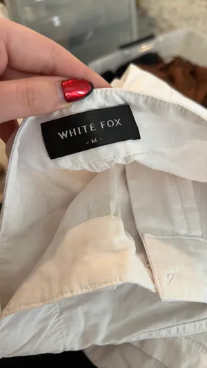 White Fox Boutique Cargo White Pants thumbnail 3