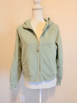 Lululemon Oversized Full-Zip Hoodie Scuba size xs/s in green/gold thumbnail 5