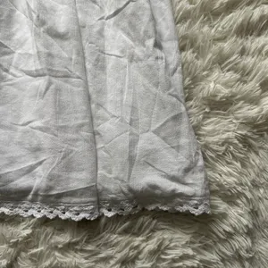 American Eagle Ruffle Upper Back Cutout White Mini Dress New With Tags Size M thumbnail 6