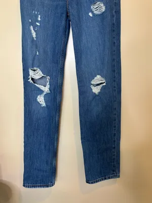Levi’s Low Pro Straight Leg Distressed Jeans thumbnail 5