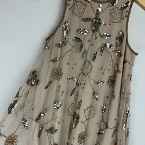 NWT Altar’d State Embellished Jewel Beaded Swing Dress Sz Small Mini Mesh Tulle thumbnail 8